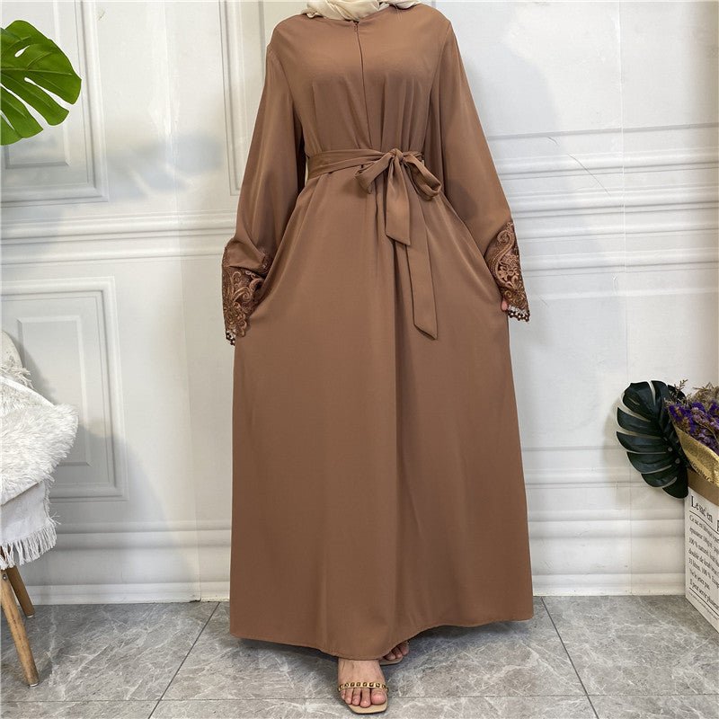 
                  
                    Nida Lace Kimono Abaya - Amaanah Modesty
                  
                