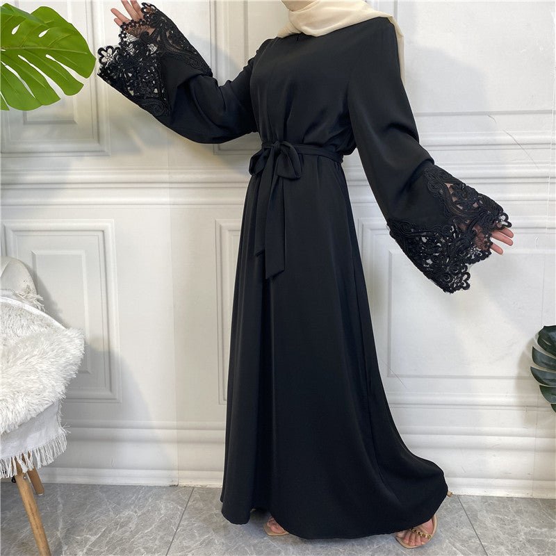 
                  
                    Nida Lace Kimono Abaya - Amaanah Modesty
                  
                