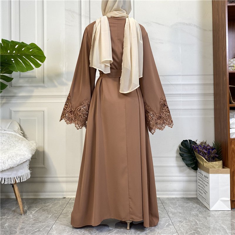 
                  
                    Nida Lace Kimono Abaya - Amaanah Modesty
                  
                