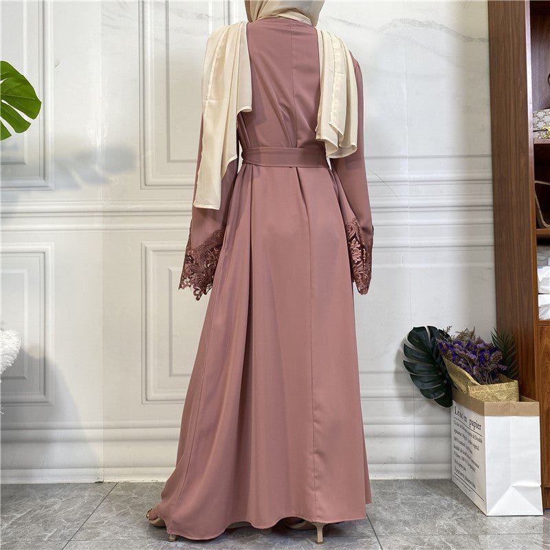 
                  
                    Nida Lace Kimono Abaya - Amaanah Modesty
                  
                