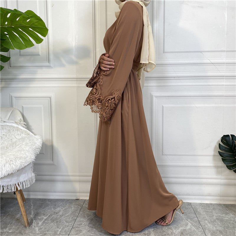 
                  
                    Nida Lace Kimono Abaya - Amaanah Modesty
                  
                