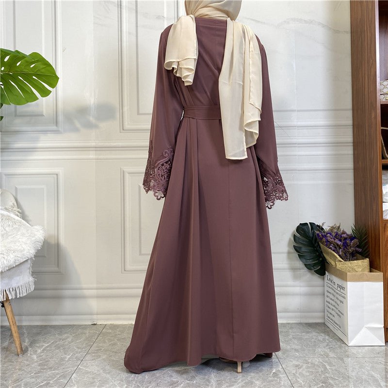 
                  
                    Nida Lace Kimono Abaya - Amaanah Modesty
                  
                