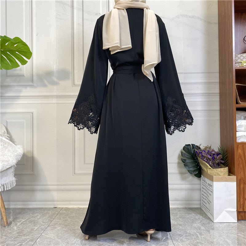 
                  
                    Nida Lace Kimono Abaya - Amaanah Modesty
                  
                