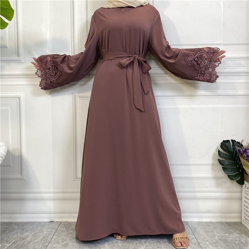 
                  
                    Nida Lace Kimono Abaya - Amaanah Modesty
                  
                