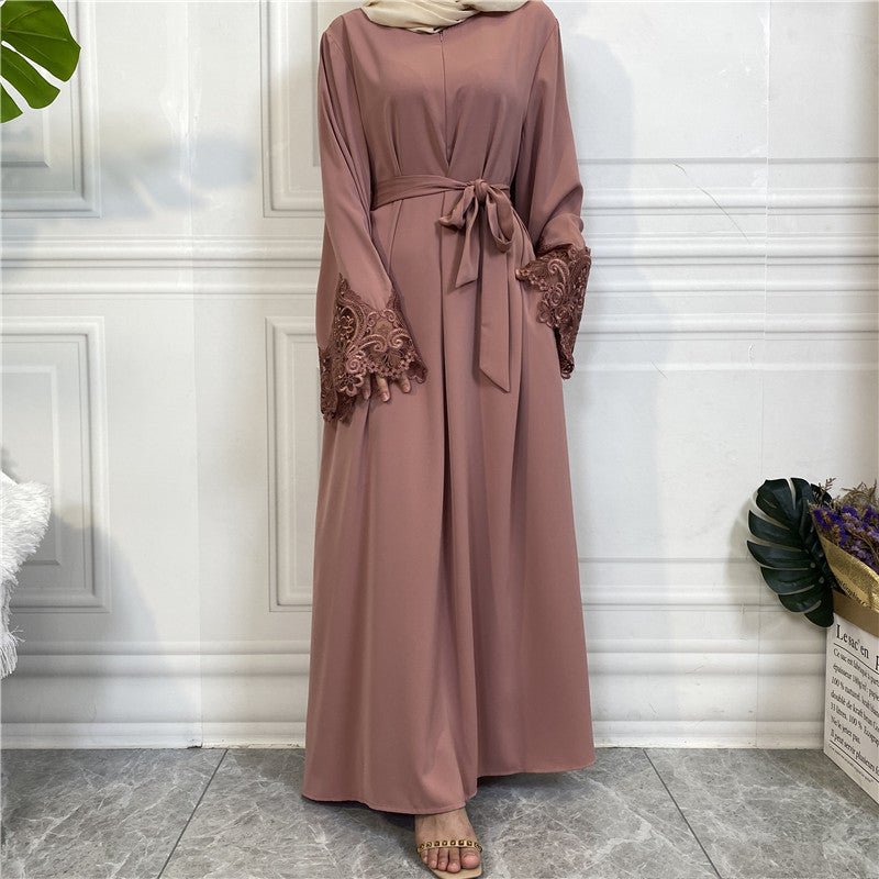 
                  
                    Nida Lace Kimono Abaya - Amaanah Modesty
                  
                