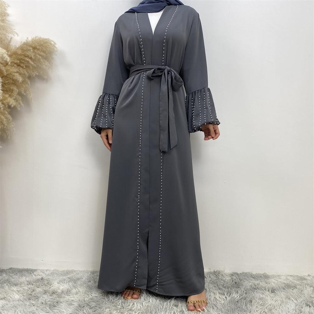 
                  
                    Pearls Luxe Nida Open Abaya - Amaanah Modesty
                  
                
