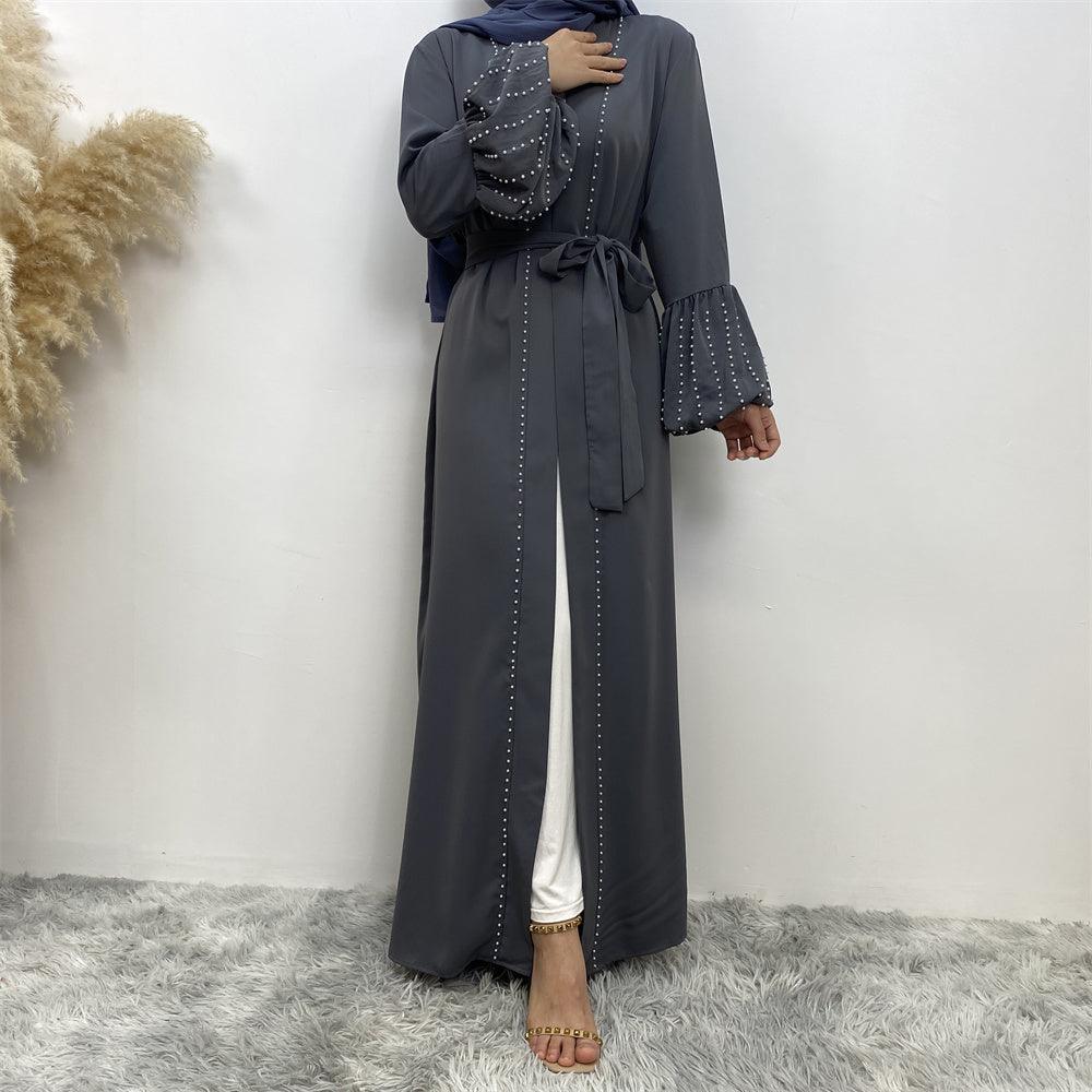 
                  
                    Pearls Luxe Nida Open Abaya - Amaanah Modesty
                  
                