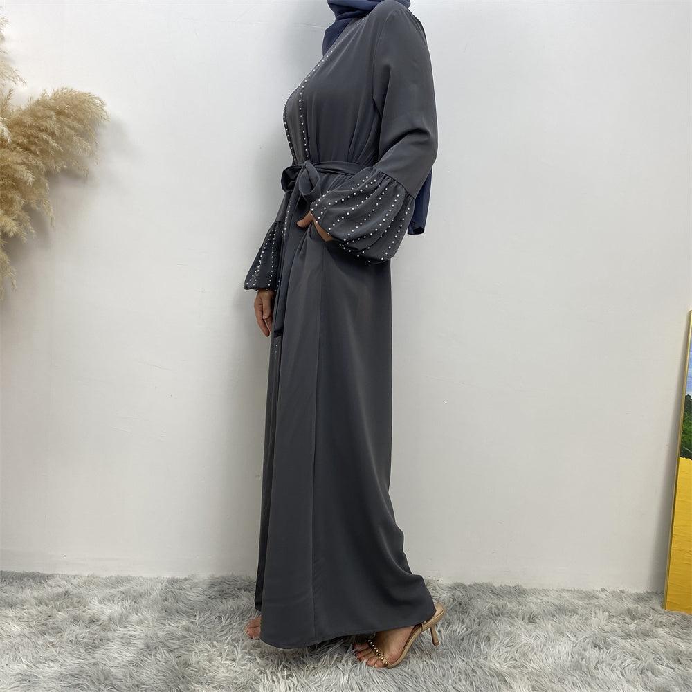 
                  
                    Pearls Luxe Nida Open Abaya - Amaanah Modesty
                  
                