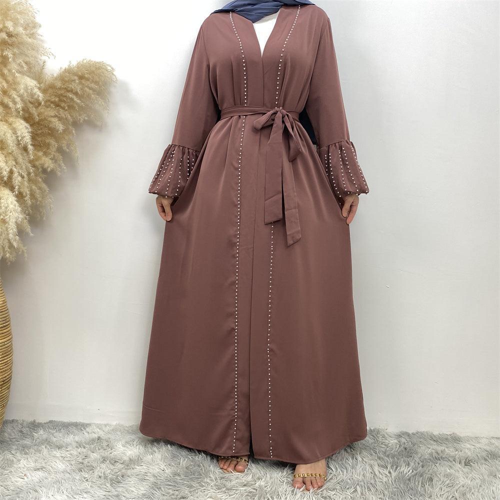 
                  
                    Pearls Luxe Nida Open Abaya - Amaanah Modesty
                  
                