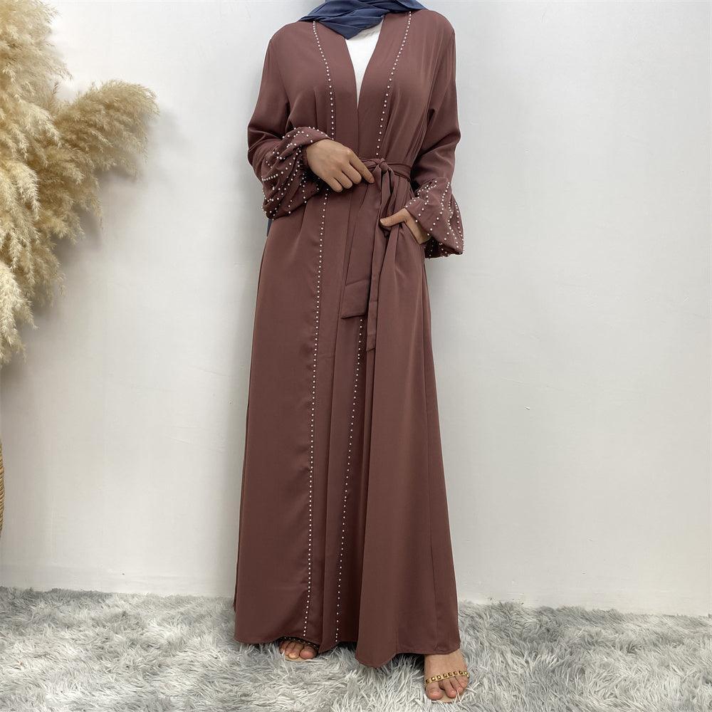 
                  
                    Pearls Luxe Nida Open Abaya - Amaanah Modesty
                  
                