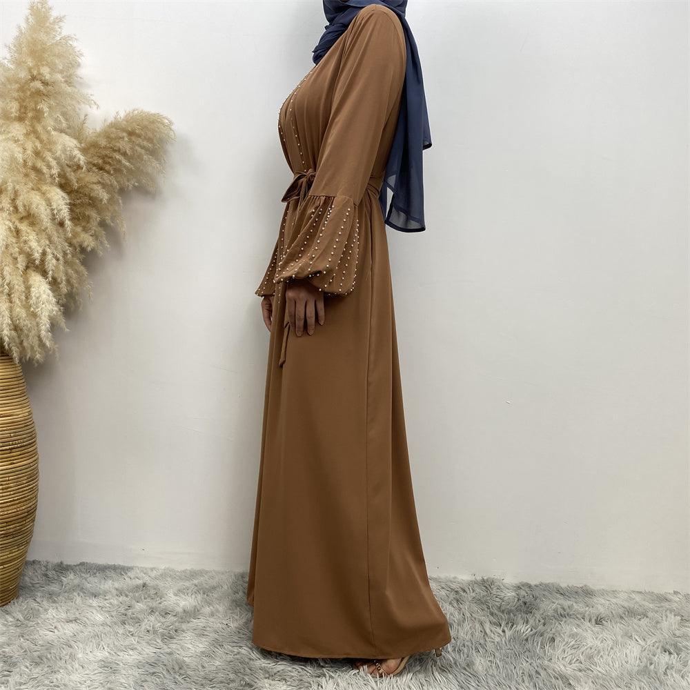 
                  
                    Pearls Luxe Nida Open Abaya - Amaanah Modesty
                  
                