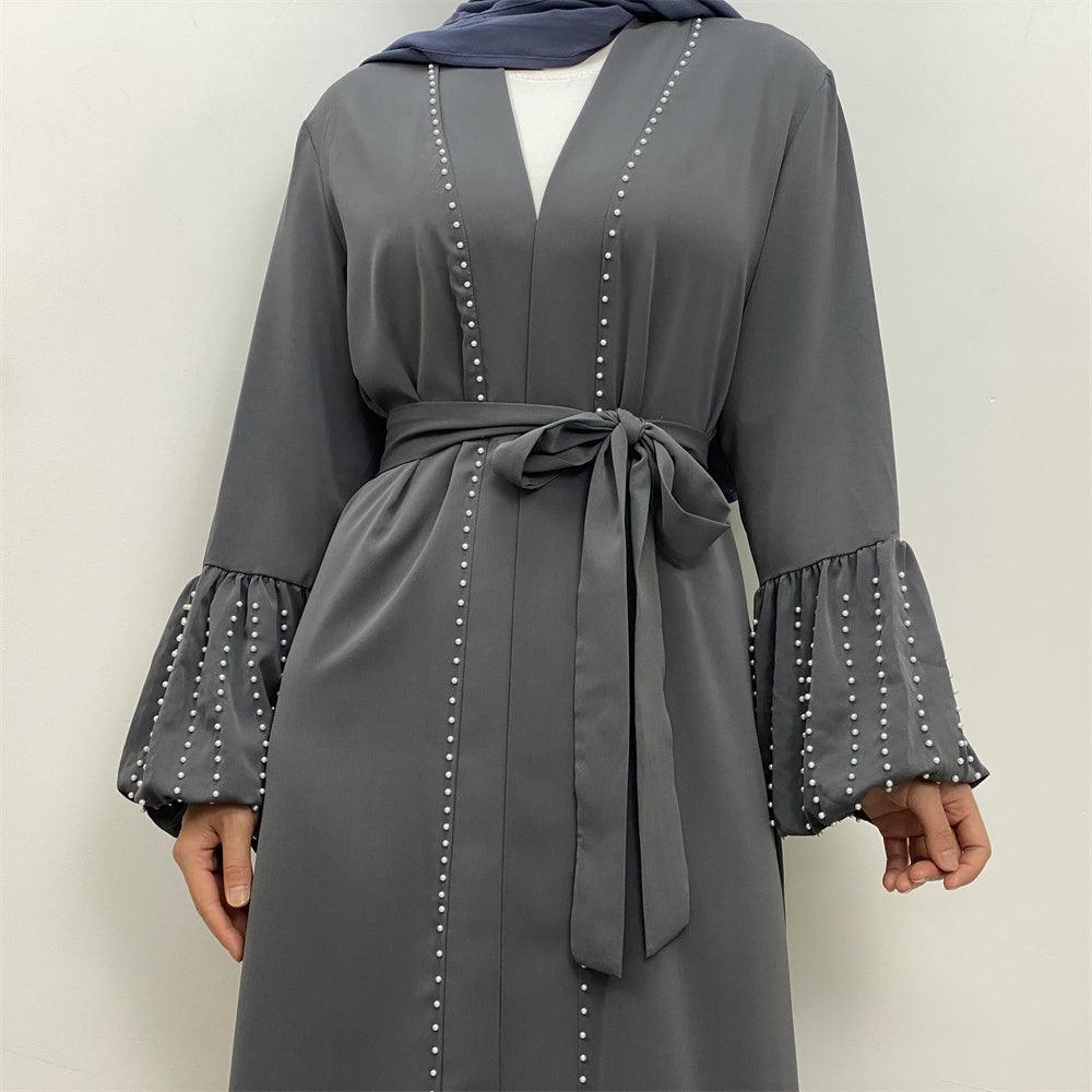 
                  
                    Pearls Luxe Nida Open Abaya - Amaanah Modesty
                  
                
