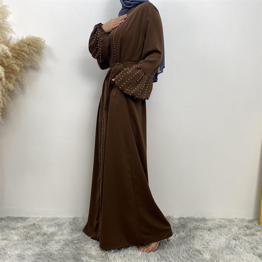 
                  
                    Pearls Luxe Nida Open Abaya - Amaanah Modesty
                  
                