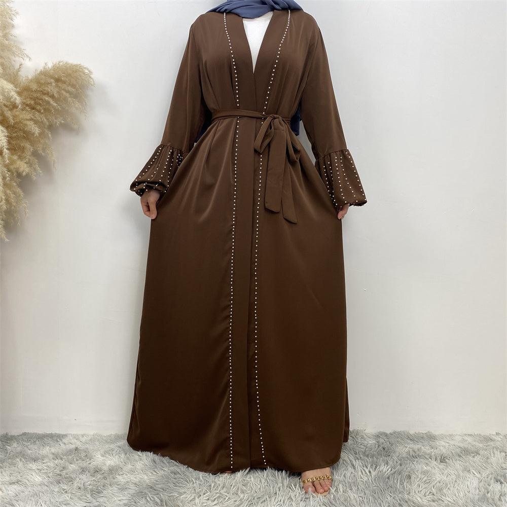 
                  
                    Pearls Luxe Nida Open Abaya - Amaanah Modesty
                  
                
