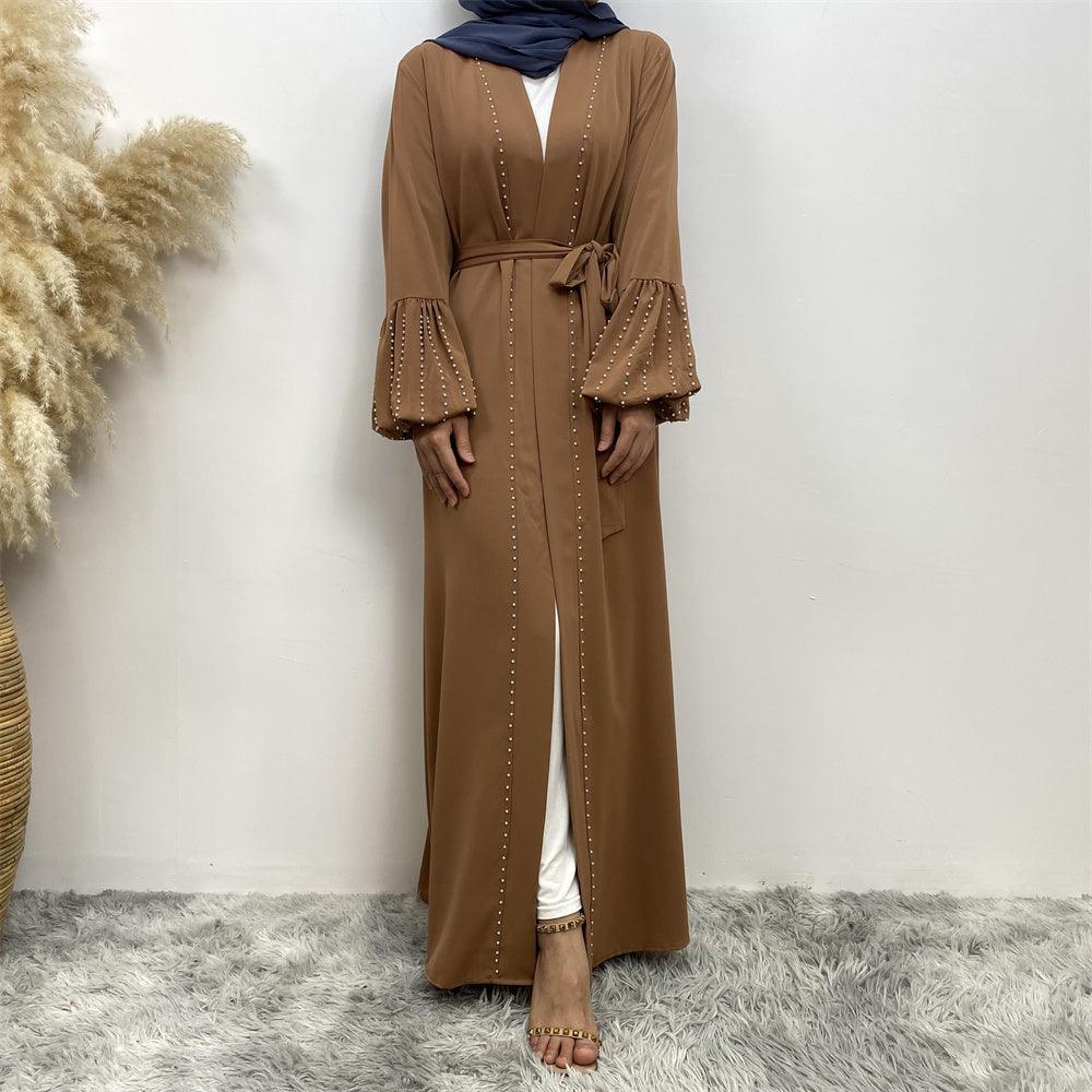 
                  
                    Pearls Luxe Nida Open Abaya - Amaanah Modesty
                  
                