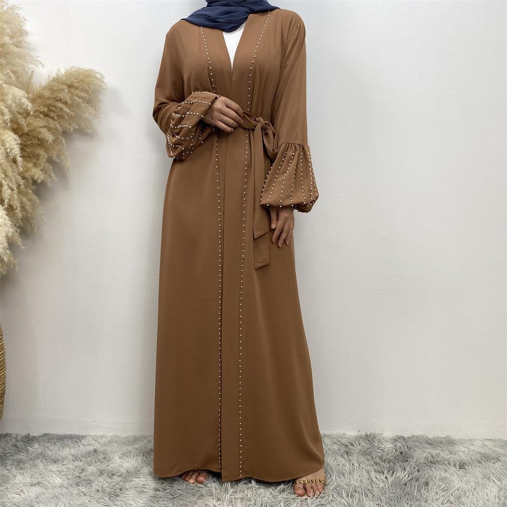 
                  
                    Pearls Luxe Nida Open Abaya - Amaanah Modesty
                  
                