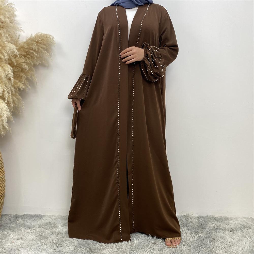 
                  
                    Pearls Luxe Nida Open Abaya - Amaanah Modesty
                  
                