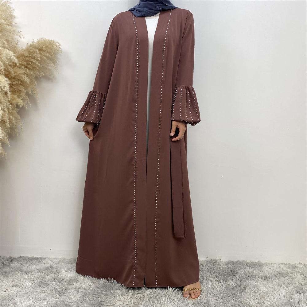 
                  
                    Pearls Luxe Nida Open Abaya - Amaanah Modesty
                  
                