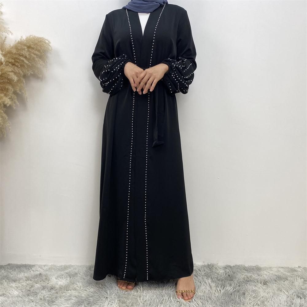 
                  
                    Pearls Luxe Nida Open Abaya - Amaanah Modesty
                  
                
