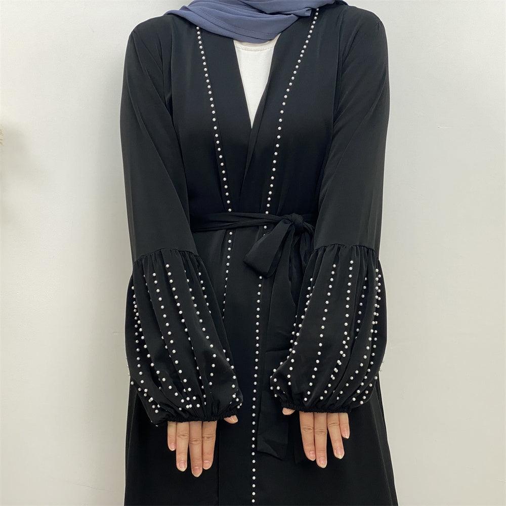 
                  
                    Pearls Luxe Nida Open Abaya - Amaanah Modesty
                  
                