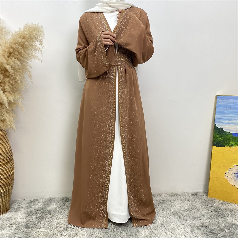 
                  
                    Premium Diamond Embellishments Open Abaya - Amaanah Modesty
                  
                