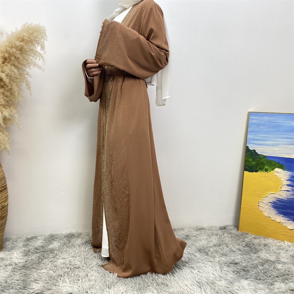 
                  
                    Premium Diamond Embellishments Open Abaya - Amaanah Modesty
                  
                