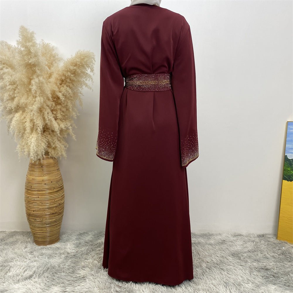 
                  
                    Premium Diamond Embellishments Open Abaya - Amaanah Modesty
                  
                