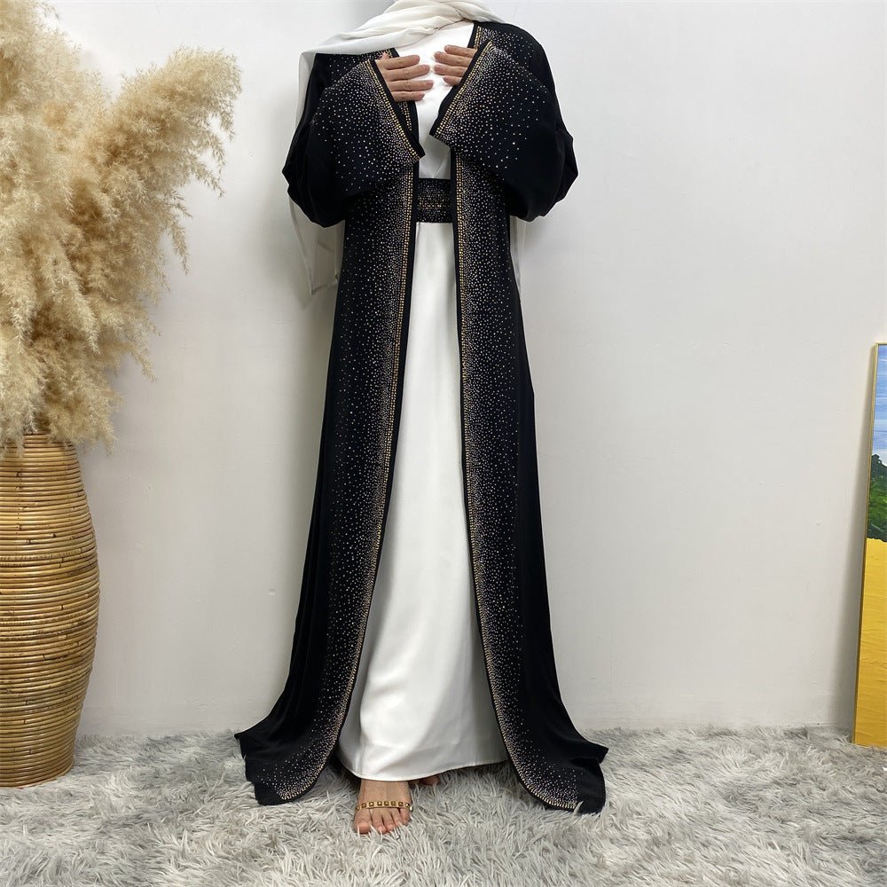 
                  
                    Premium Diamond Embellishments Open Abaya - Amaanah Modesty
                  
                