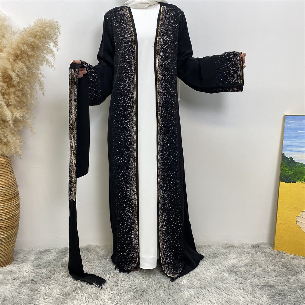 
                  
                    Premium Diamond Embellishments Open Abaya - Amaanah Modesty
                  
                