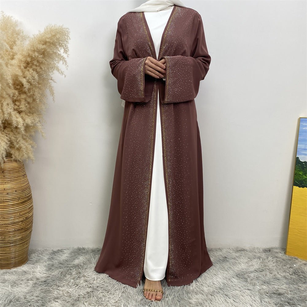 
                  
                    Premium Diamond Embellishments Open Abaya - Amaanah Modesty
                  
                