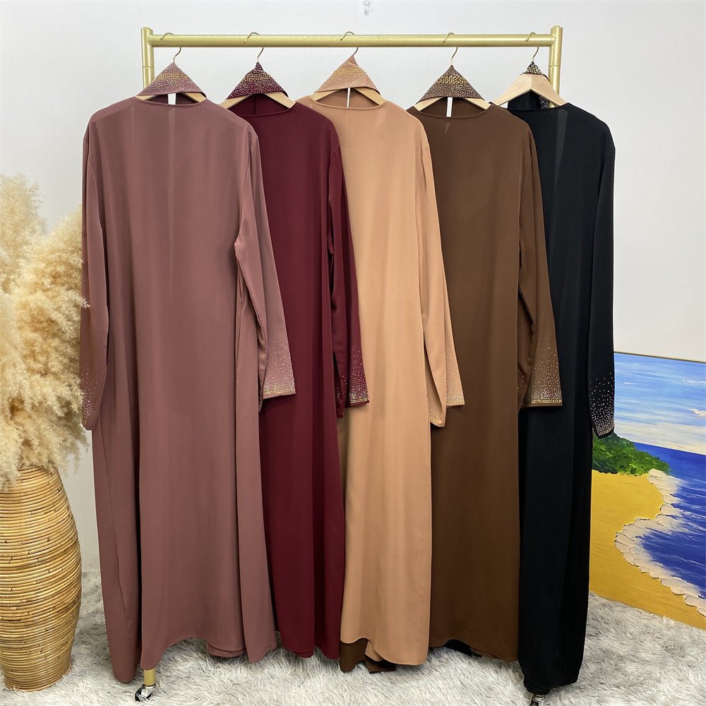 
                  
                    Premium Diamond Embellishments Open Abaya - Amaanah Modesty
                  
                