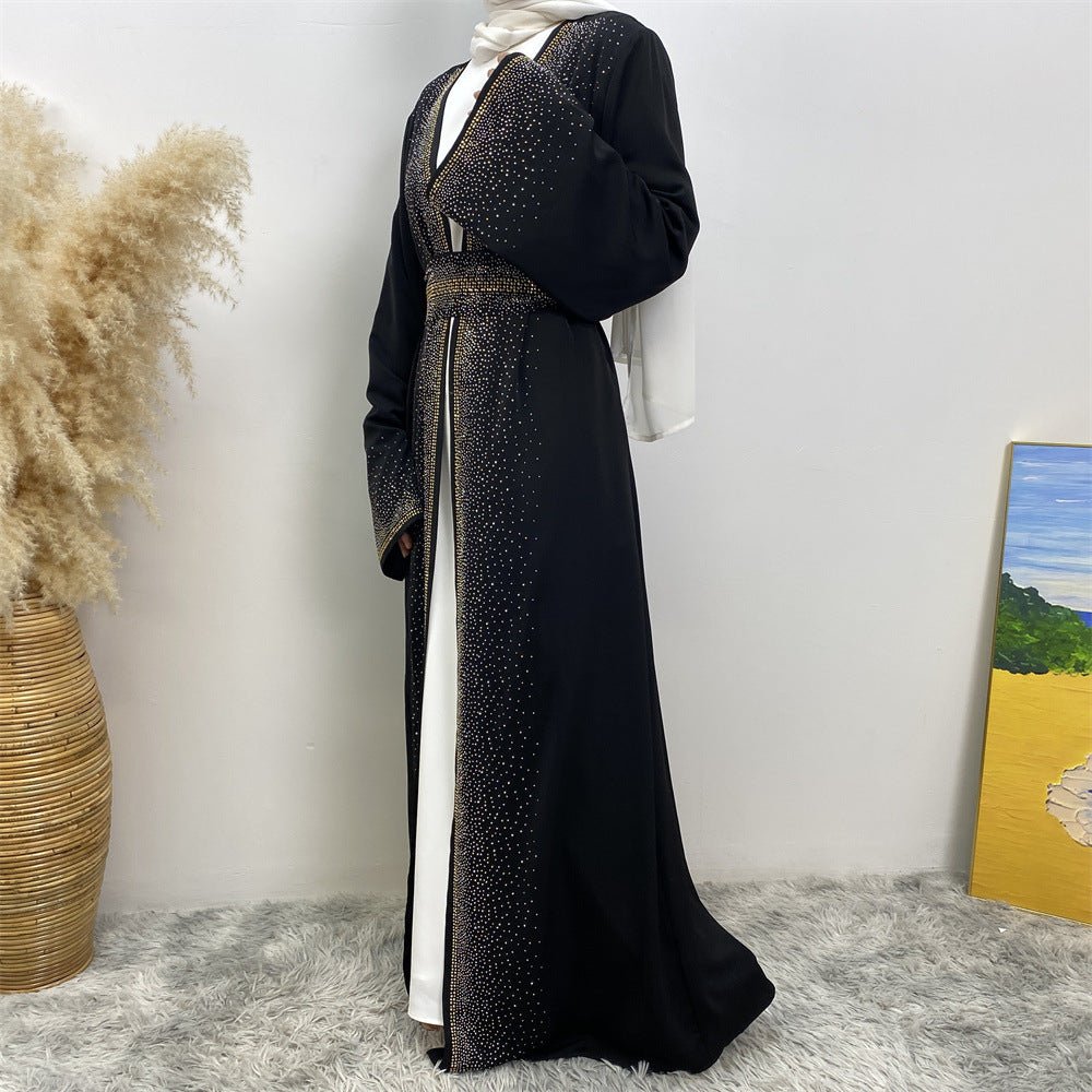 
                  
                    Premium Diamond Embellishments Open Abaya - Amaanah Modesty
                  
                