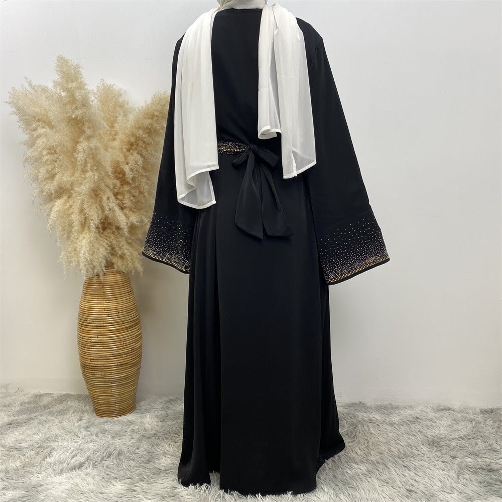 
                  
                    Premium Diamond Embellishments Open Abaya - Amaanah Modesty
                  
                