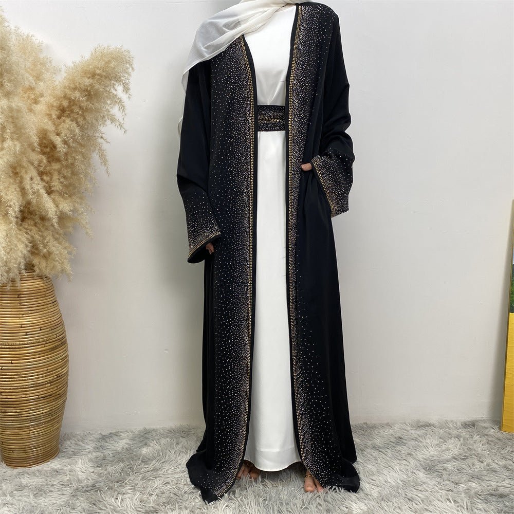 
                  
                    Premium Diamond Embellishments Open Abaya - Amaanah Modesty
                  
                