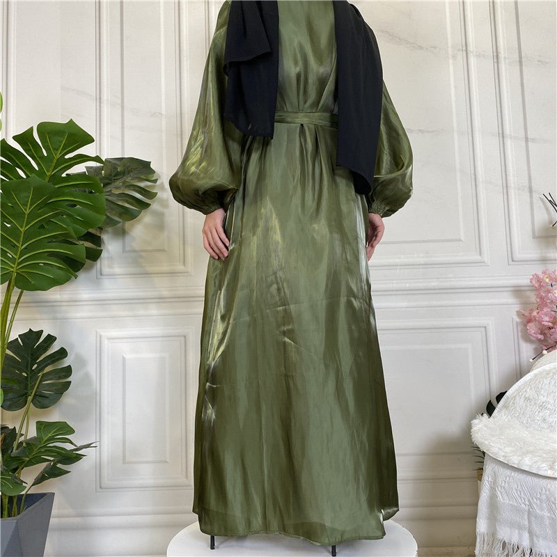 
                  
                    Shiny Silk Open Abaya - Amaanah Modesty
                  
                
