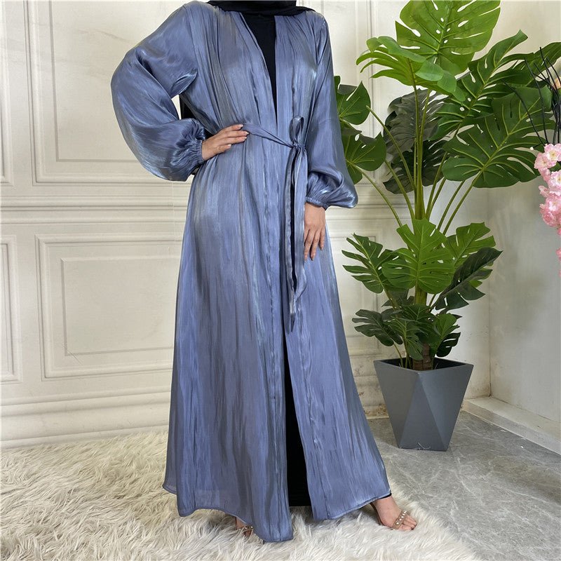 
                  
                    Shiny Silk Open Abaya - Amaanah Modesty
                  
                