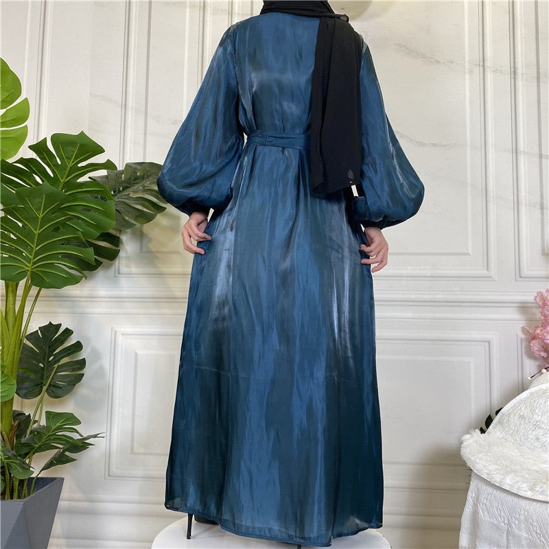 
                  
                    Shiny Silk Open Abaya - Amaanah Modesty
                  
                