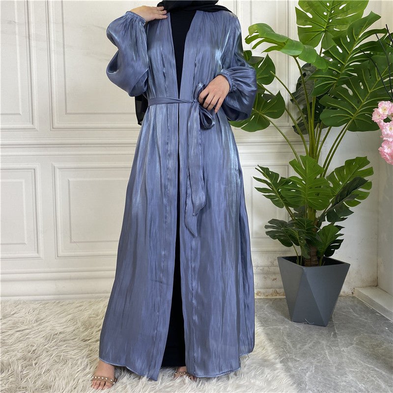 
                  
                    Shiny Silk Open Abaya - Amaanah Modesty
                  
                