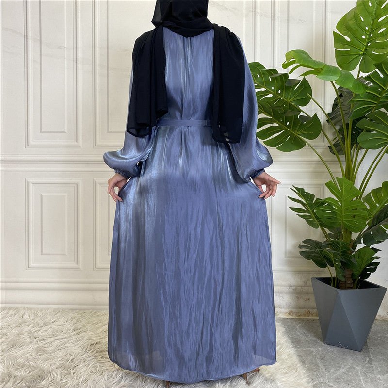
                  
                    Shiny Silk Open Abaya - Amaanah Modesty
                  
                