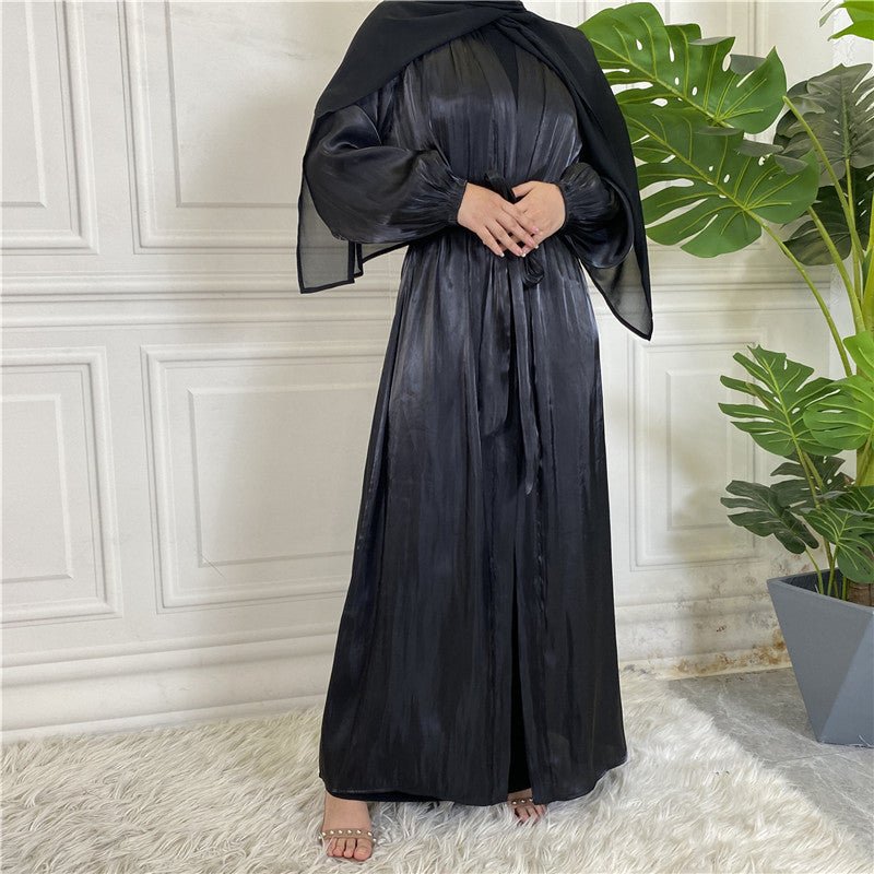 
                  
                    Shiny Silk Open Abaya - Amaanah Modesty
                  
                