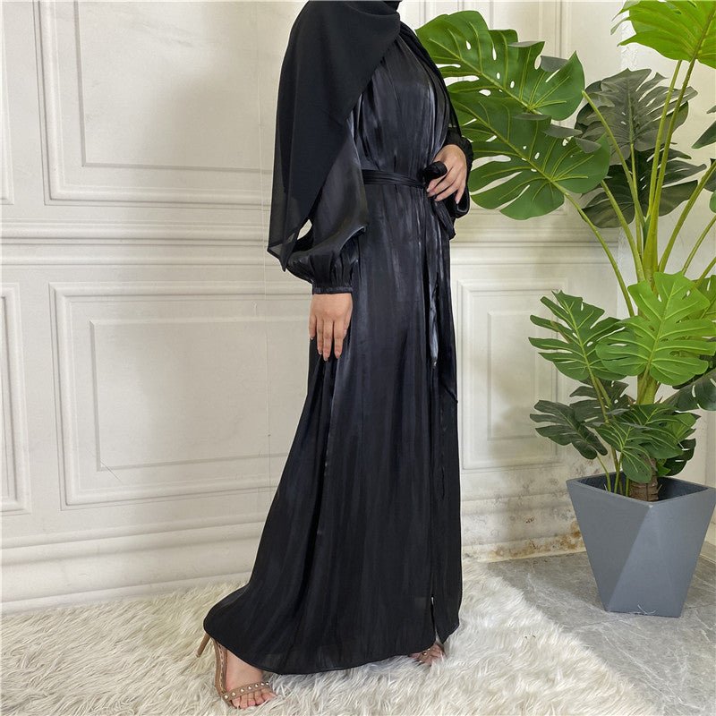 
                  
                    Shiny Silk Open Abaya - Amaanah Modesty
                  
                