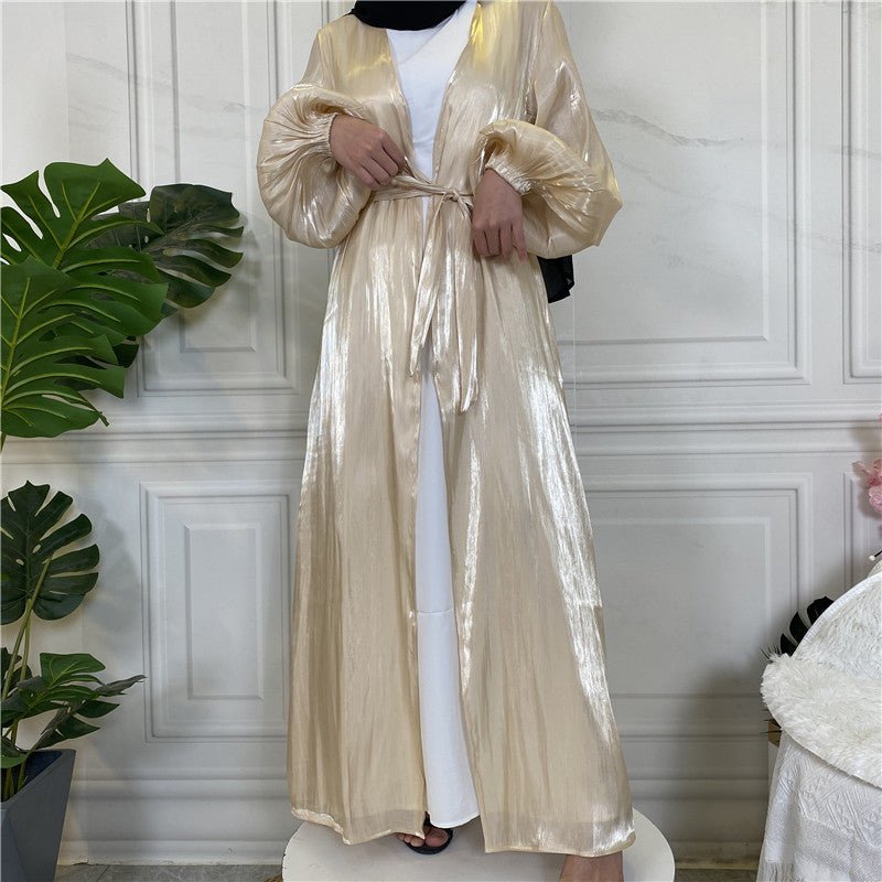
                  
                    Shiny Silk Open Abaya - Amaanah Modesty
                  
                