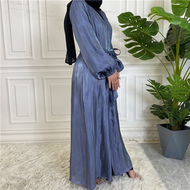
                  
                    Shiny Silk Open Abaya - Amaanah Modesty
                  
                