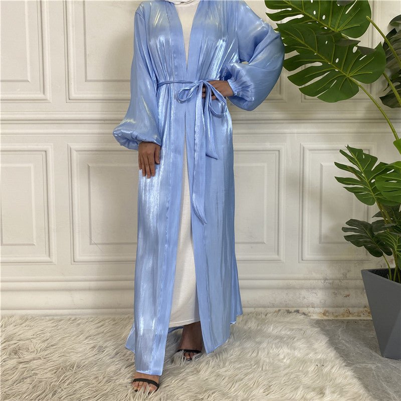 
                  
                    Shiny Silk Open Abaya - Amaanah Modesty
                  
                
