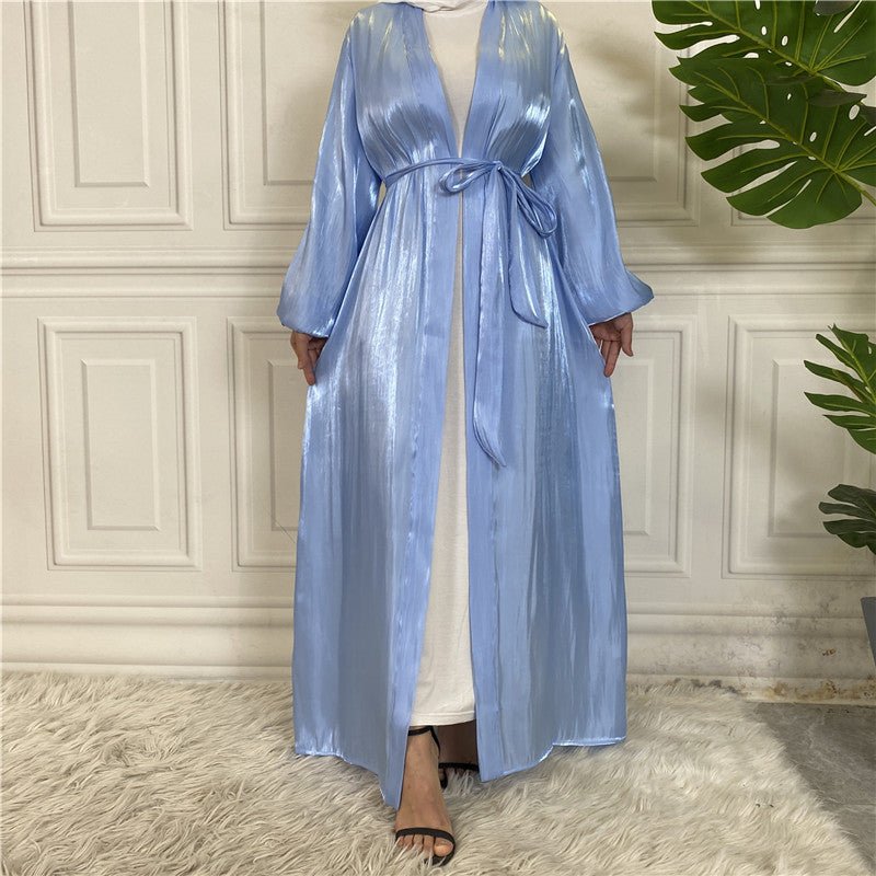 
                  
                    Shiny Silk Open Abaya - Amaanah Modesty
                  
                