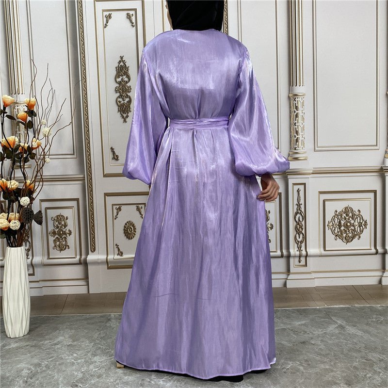 
                  
                    Shiny Silk Open Abaya - Amaanah Modesty
                  
                