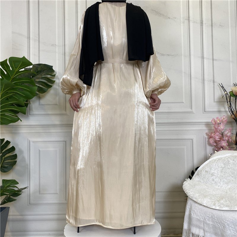 
                  
                    Shiny Silk Open Abaya - Amaanah Modesty
                  
                