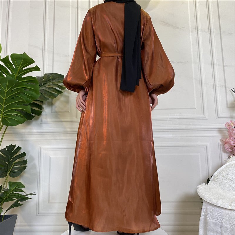 
                  
                    Shiny Silk Open Abaya - Amaanah Modesty
                  
                