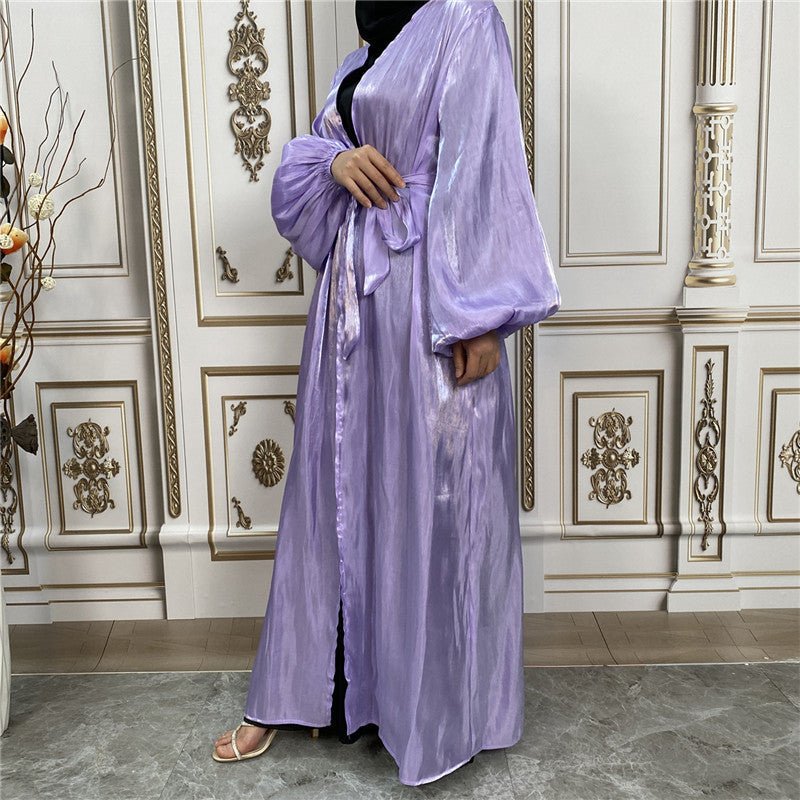 
                  
                    Shiny Silk Open Abaya - Amaanah Modesty
                  
                