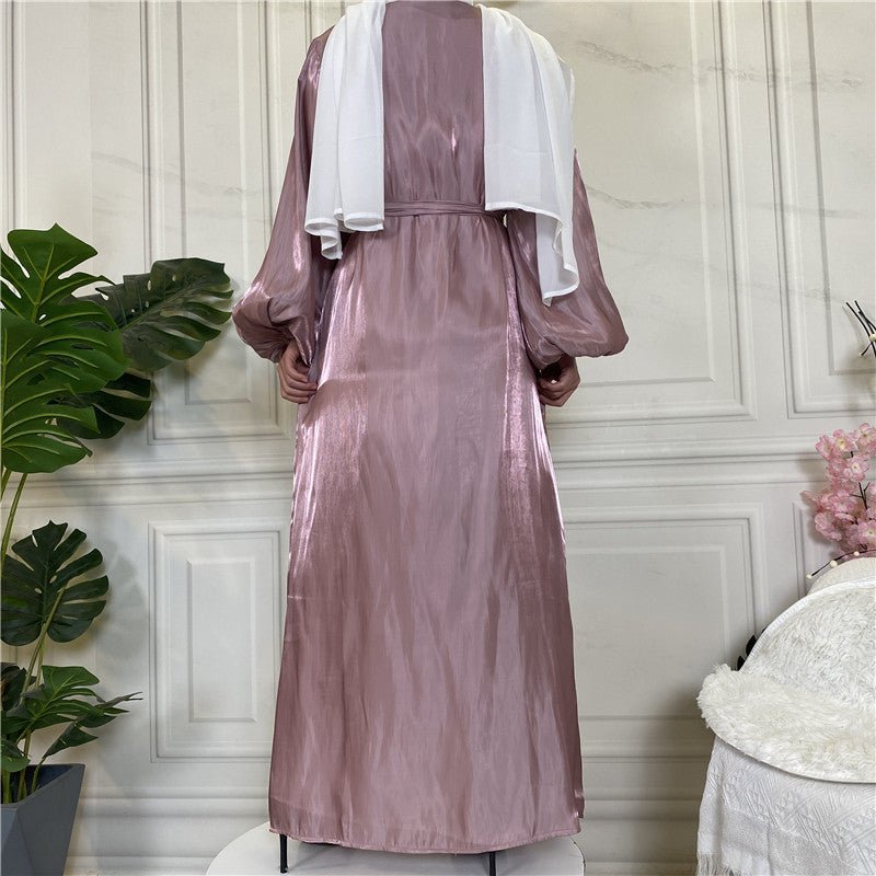 
                  
                    Shiny Silk Open Abaya - Amaanah Modesty
                  
                